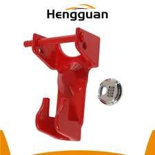 Red  Gooseneck Trailer Lock W/Combination Lock for RVs Livestock Haulers Traile