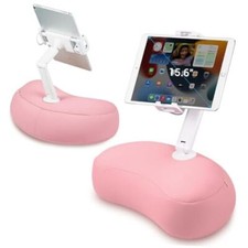 Kindle Pillow Stand, Tablet Stand with Pillow Compatible with 4.7"-13" Pink