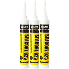 6 x Sika Everbuild 825 Professional Silicone Sealant LM Alcoxy Frame Wall Joints