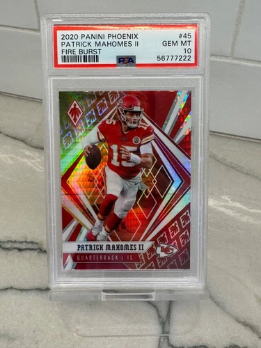2020 Panini Phoenix Fanatics Fire Burst Patrick Mahomes II #45 PSA 10 GEM MT