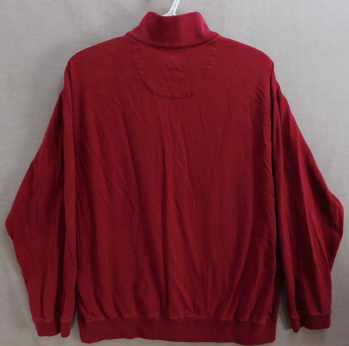 Roundtree & York 1/4 Zip Pullover Men's Large Red Sweatshirt Vintage Y2K - Picture 11 of 20