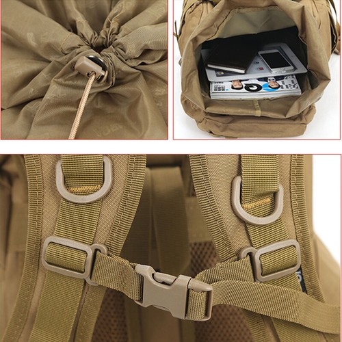 60L Tactica Backpack Impermeable Camuflaje Military Army Luggage Bag - Bild 6 von 14