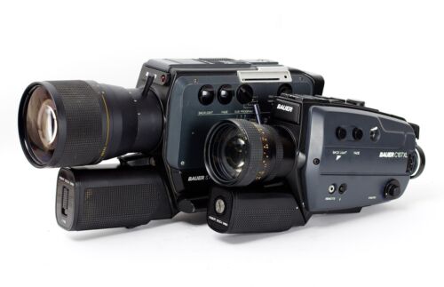 Bauer S715XL Microcomputer + Bauer C107XL Super 8 Movie Cameras AS-IS