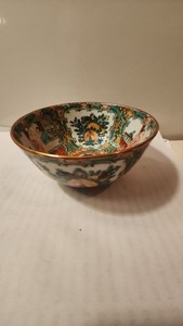 antique Chinese porcelain bowl featuring a classic Famille Rose Medallion