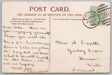 YARLEY CROSS Somerset Postcard sent to Miss Cantle, Duplex Frome Postmark 1905