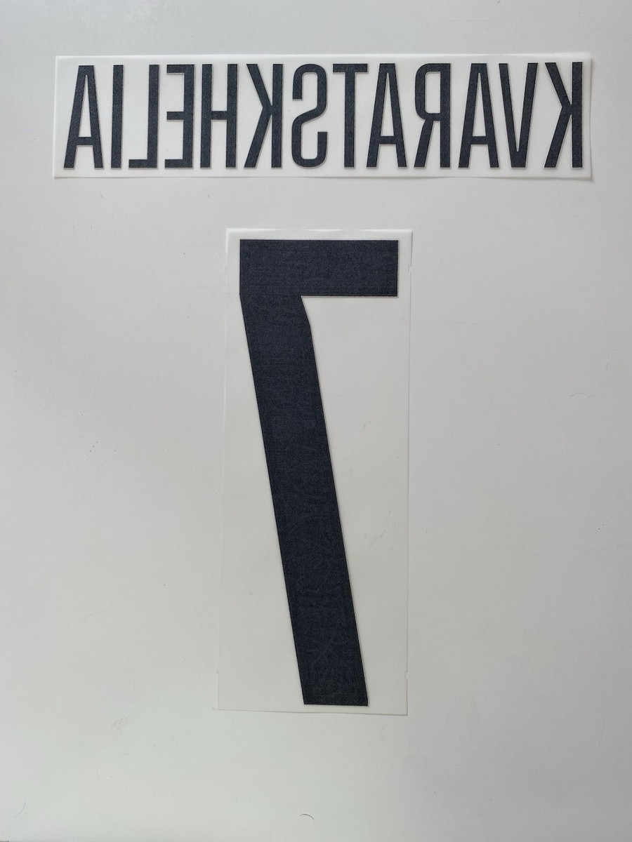 Flocage Officiel PSG Kvaratskhelia – Quatrième Maillot UCL 2024/2025 – Adulte Homme