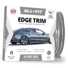Car Door Edge Protector Universal DIY Edge Trim to Prevent Scratches Silver