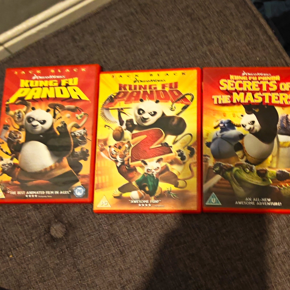 Kung Fu Panda/Kung Fu Panda 2/Secrets of the Masters DVD Bundle PG ...