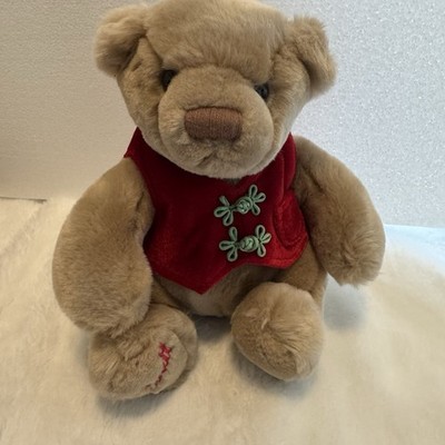 Lindt by GUND Teddy Bear Plush Red Vest Stuffed Animal 9''