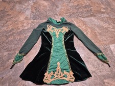 Girls Dance Outfit Artworks Emerald Green And Gold Size SC