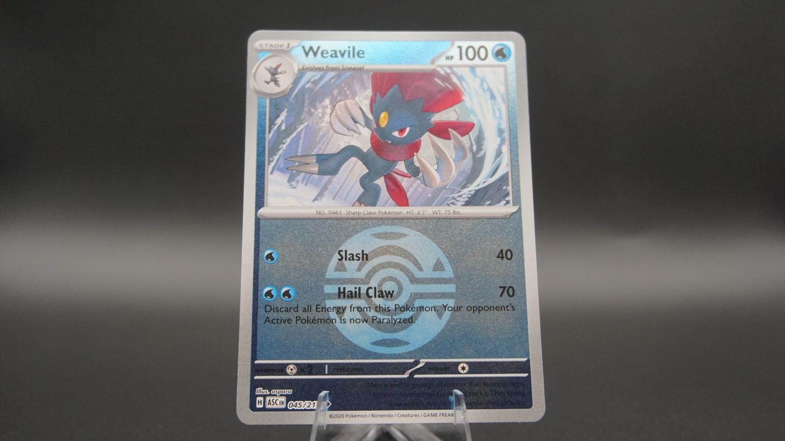 Sneasel (Dusk Ball) 044/217 Common Ascended Heroes Pokemon Reverse Holo NM