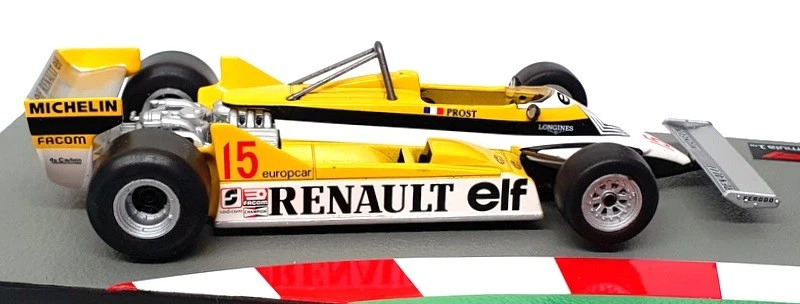 Altaya Escala 1/43 91024D - F1 Renault RE30 1981 #15 A. Prost - Amarillo/Blanco Foto 3 de 4
