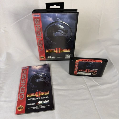 Mortal Kombat II Sega Genesis With Box And Booklet