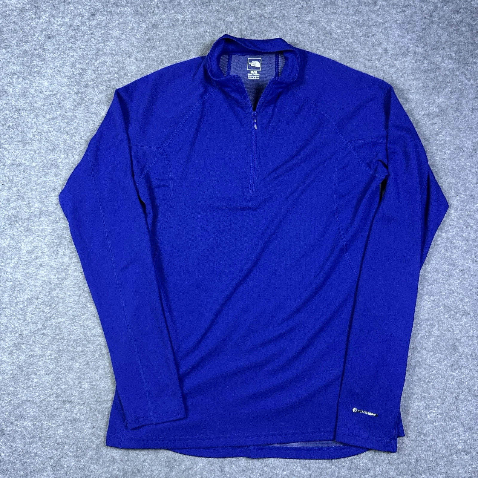 North Face Base Layer Mens Medium Blue 1/4 Zip Flashdry Bright Hiking Skiing
Opens in a new window o