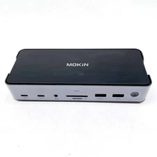 Mokin Multifunctional USB-C Docking Station Model MODK1407- Gray Black