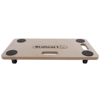 Wheeled Movers Dolly 400 Pound Capacity 22 x 11 In. Wooden Roller Move Heavy