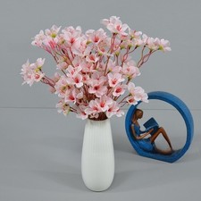 Silk Peach Blossom Branch 40cm for Wedding Table Centerpiece and Photography