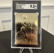 1996-97 23KT Gold Card Fleer -Rookie Kobe Bryant Purple Signature.Graded SGC 9.5. rookie card picture
