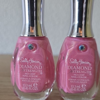 Sally Hansen Diamond Strength No Chip Nail Color Pink Shimmer 0.45 fl oz x2