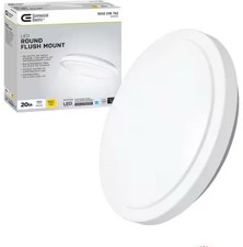 Commercial Electric20  White Round LED Flush Mount Ceiling Light 2200 Lumens