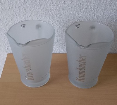 2 x Krombacher Pitcher, Glaskrug je 1,5 L