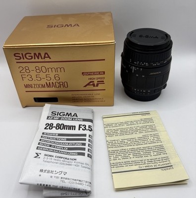 Sigma 28-80mm 1:3.5-5.6 Objektiv  II Macro Zoom Aspherical Lens (Nikon AF)