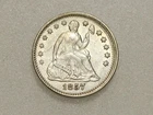 1857 5C SEATED LIBERTY SILVER HALF DIME