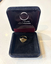 Ola Gorie 9ct gold Tudor Ring Size P - fully hallmarked. RRP £1765