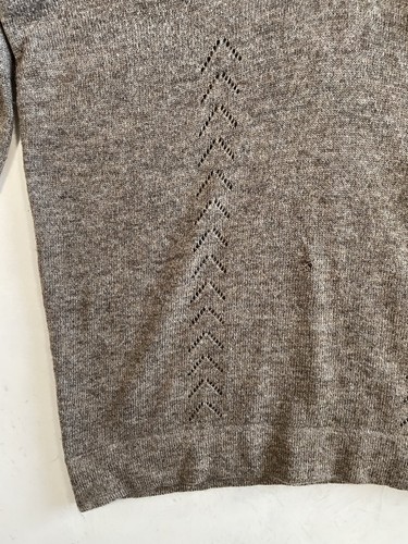 VTG Komodo Jumper Womens Size 3 UK 12 Beige 100% Wool Sustainable Sweater - Picture 6 of 10