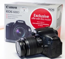 Canon EOS 600D DSLR Camera + Canon EF-S 18-55mm f/3.5-5.6 IS II Lens – Boxed