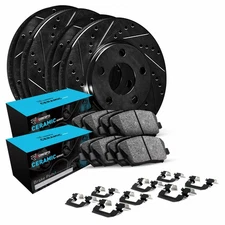 R1 Concepts Whwh2 27077 R1 E  Line Series Brake Rotor   D S   Black W  Ceramic