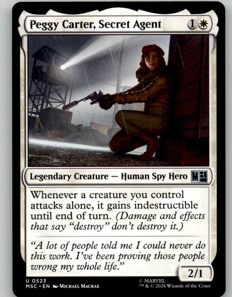 MTG Peggy Carter, Secret Agent 523 Commander: Marvel Super Heroes NM