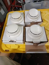 Lot Of (4) Simplex Smoke Detectors With Bases