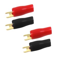 Audiopipe Gold Plated 4 Gauge Spade Terminals PBTS4 2 Pair