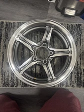 eCustomrim 2-Pack Trailer Rim Wheel 15X5 5-4.5 Silver Modular 5 Lug On 4.5 Inch