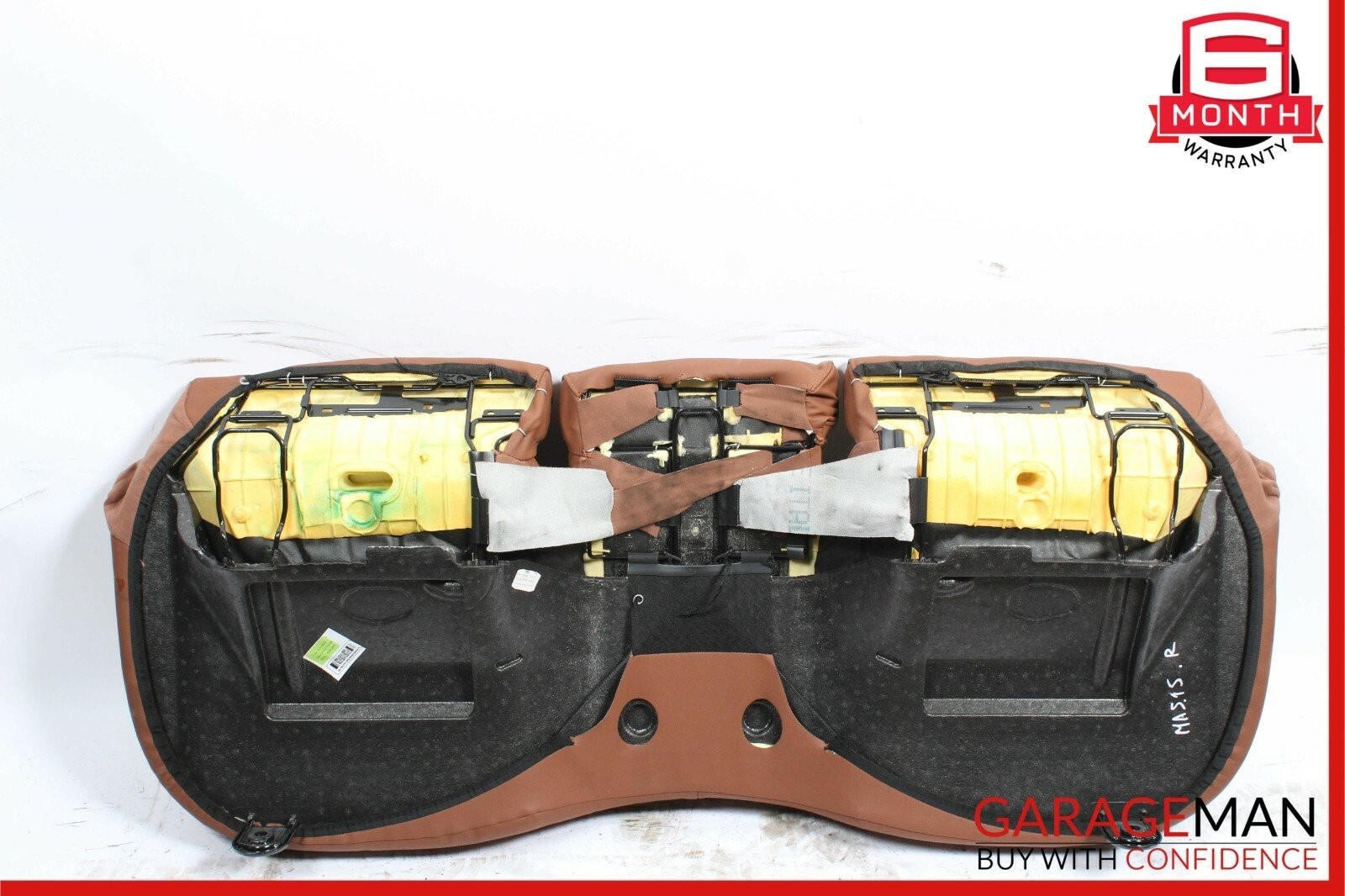 14-17 Maserati Ghibli Rear Bench Lower Bottom Seat Cushion Cover Leather Brown
