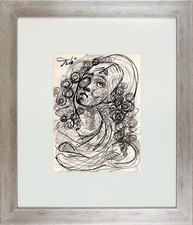 SALVADOR DALI - old sketch INK - GREAT ART !!! 