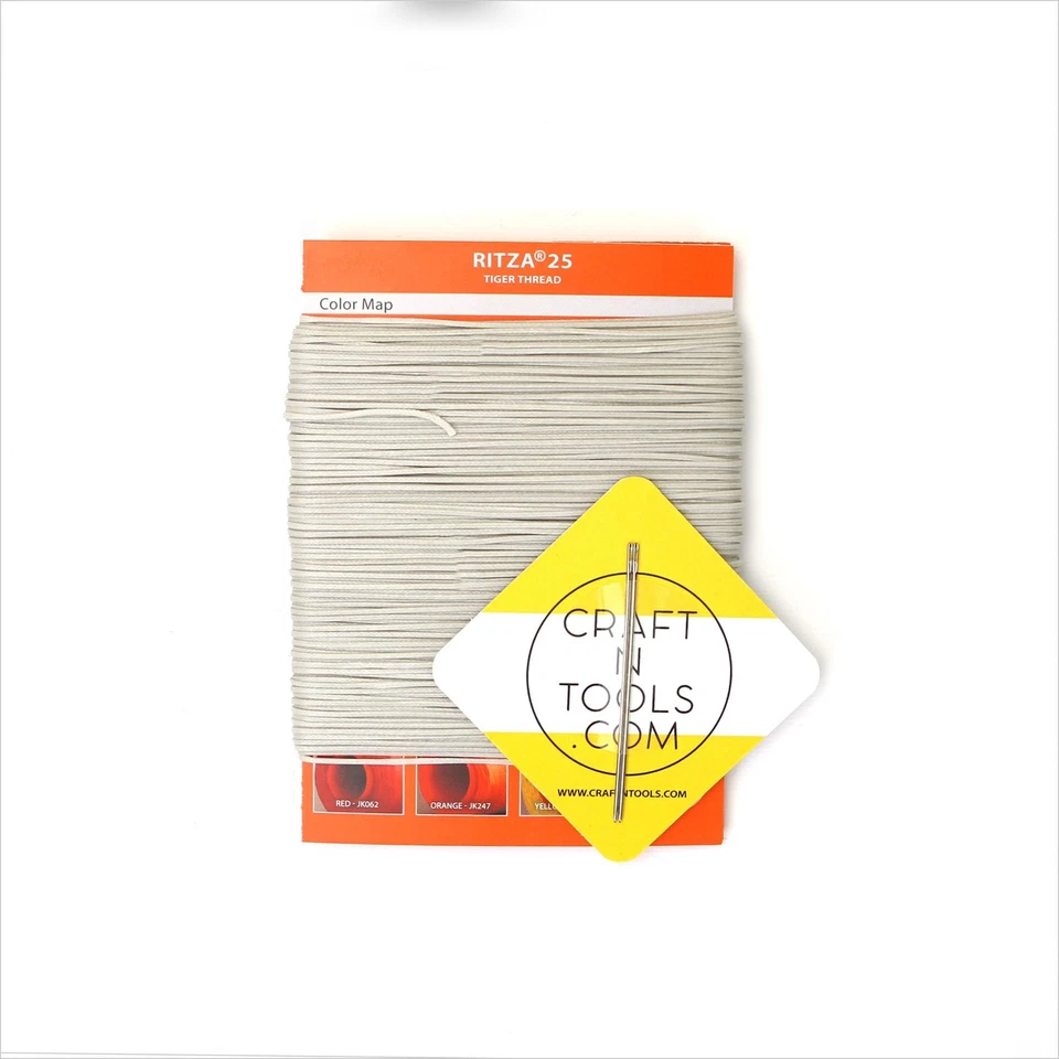 Ritza 25 Tiger Waxed Polyester Sewing Thread 0.8mm 50 Meters Leather Craft - Image 2 of 4