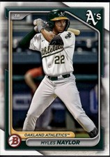 Myles Naylor 2024 Bowman Draft Oakland Athletics #BD-141