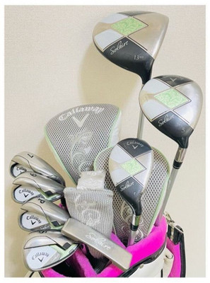 Ladies Callaway Solaire Club Set 1W 5W 6H 7i 9i Pw Sw PT 8pc RH