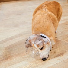 Dog Muzzle Prevent Biting Breathable Transparent Pet Hood Cat Muzzle Pet Helmet