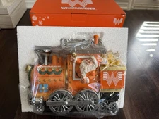Whataburger Christmas Decor Light Up Santa Holiday Train French Fries New In Box