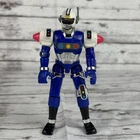 Vintage 1997 Bandai Power Rangers Turbo Blue Centurion Action Figure For Cycle