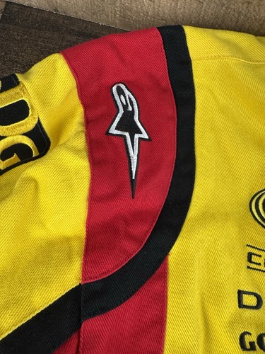 NASCAR Jacket Pennzoil Shell Racing Jacket Kurt Busch Size XL Yellow Autographed - Picture 5 of 18