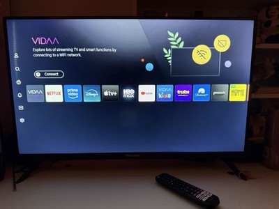 Hisense VIDAA LED Smart TV 1080p FHD Flat Screen Black w/ Remote