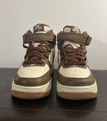 NIKE MENS SIZE 7 SHOEW AIR FORCE 1 MID BROWN PLAID DV0792-100 NIKE MENS SIZE 7 SHOEW AIR FORCE 1 MID BROWN PLAID DV0792  main image 3