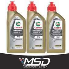 X3 Castrol Transmax Manual Fully Synthetic Transmission Fluid  FE 75W 1L
