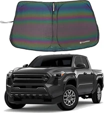 Windshield Sun Shades - Compatible with Tacoma 2024 2025 - Foldable Front Window