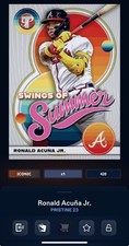 DIGITAL TOPPS BUNT 23 Ronald Acuna Jr. PRISTINE ICONIC SWINGS OF SUMMER Read