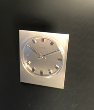  Massive Kienzle Automatic Tischuhr Bauhaus Stil Vintage Klappankerwerk 606 